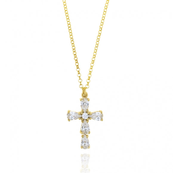 Ariana Gold Cross Necklace