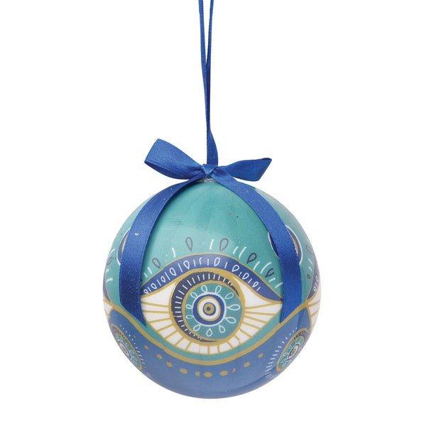 Christmas Bauble - Turquoise Evil Eye