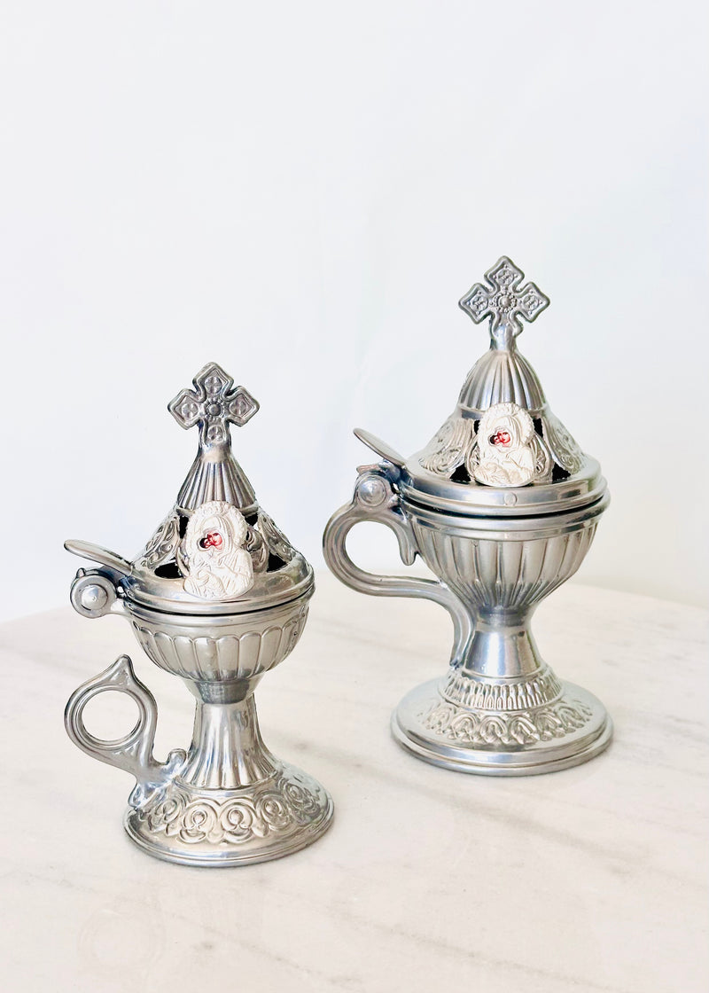 Thimiato, Incense Burner - Silver