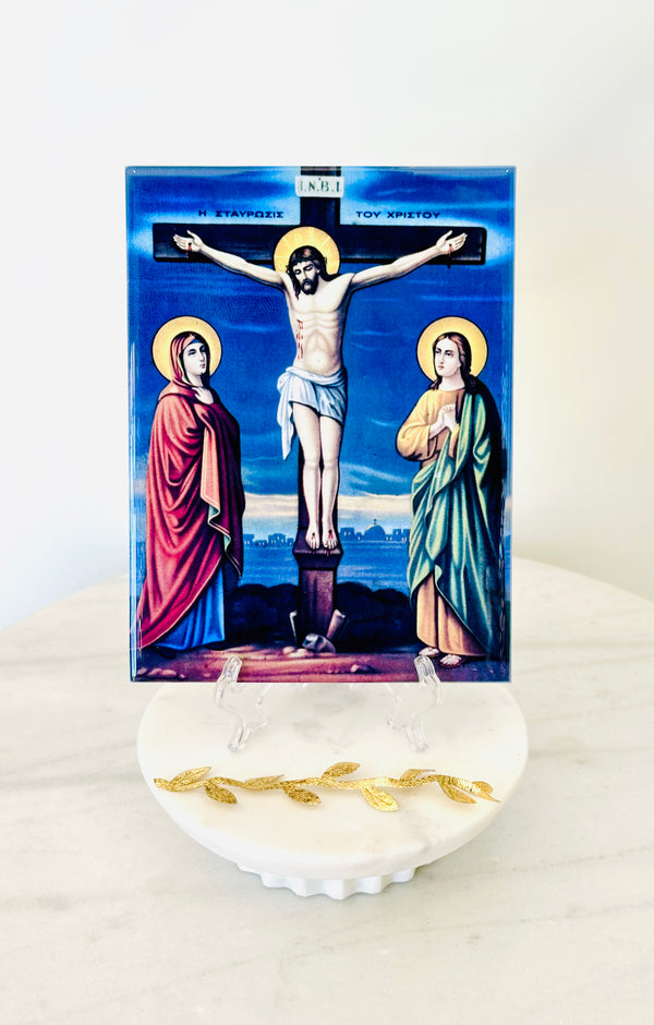 Jesus Crucification Tile - Large