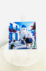 Greek Island Donkey - Tile