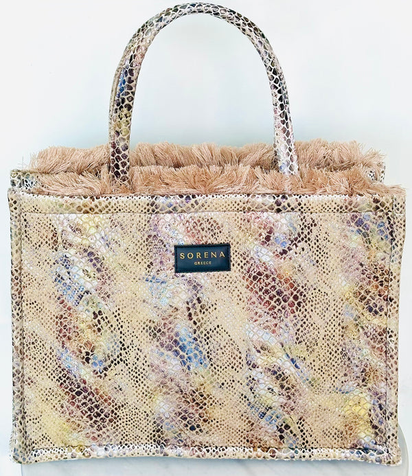 Snake Skin Design Sorena Large Tote