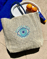 Turquoise Mati Large Beach Bag