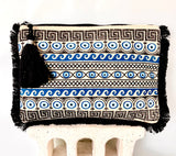 Grecian Mati Fringe Clutch Bag