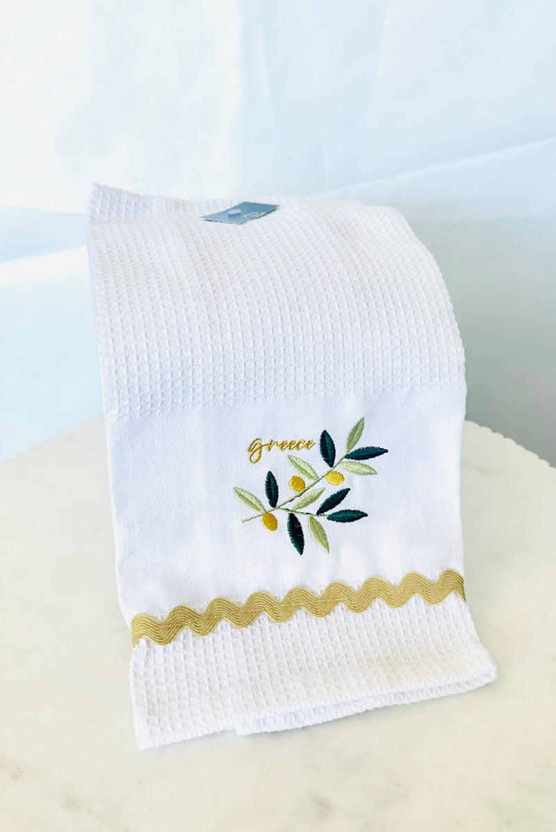 Kitchen Tea Towel - Olive