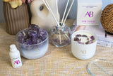 Amethyst Crystal Candle