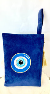 Blue Evil Eye Clutch