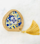 NIKA Blue & Gold Leaf Decor