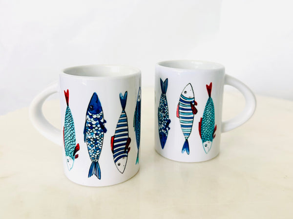 Fish Design Espresso Mug