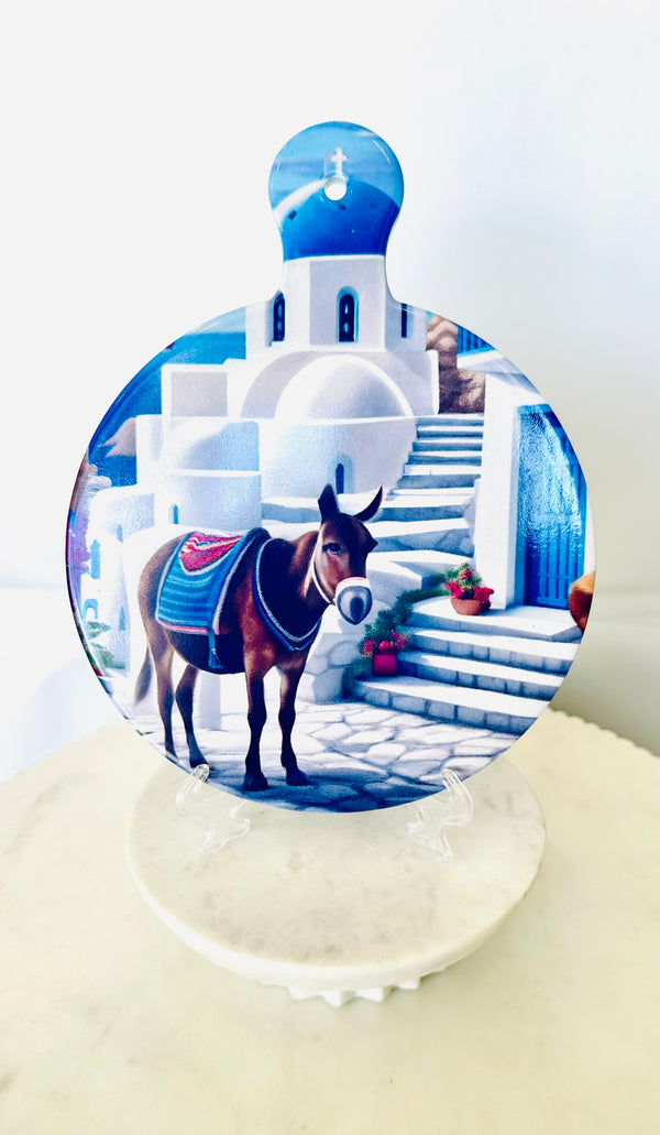 Greek Island Donkey - Pot Holder