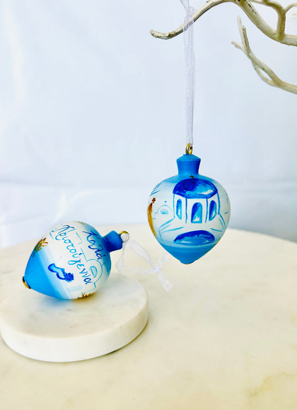 Traditional Grecian Christmas Bauble