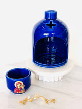 Large Dome Candili - Blue