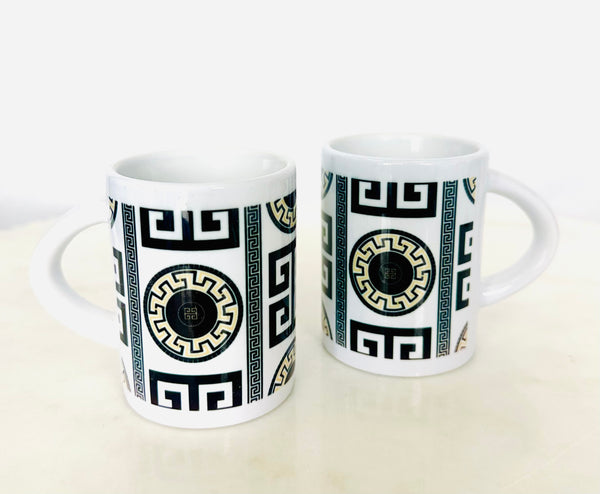 Greek Meander Espresso Coffee Mug