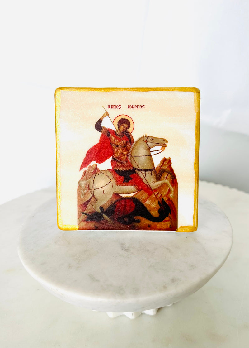 Saint George Marble Icon