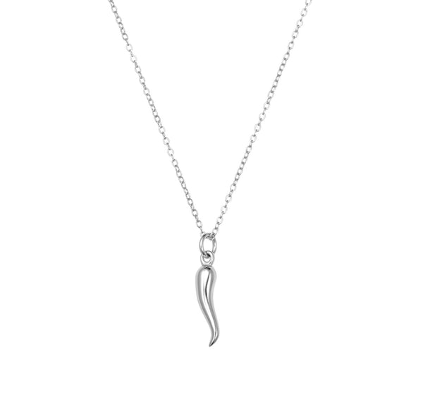 Sterling Silver Cornicello Pendant Necklace