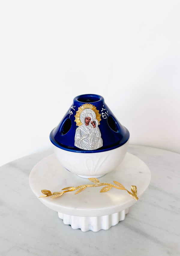 Blue & White Dome Candili - Style A