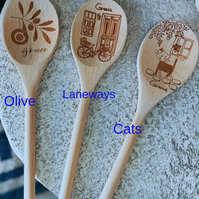 Greek Inspired Wooden Spoon