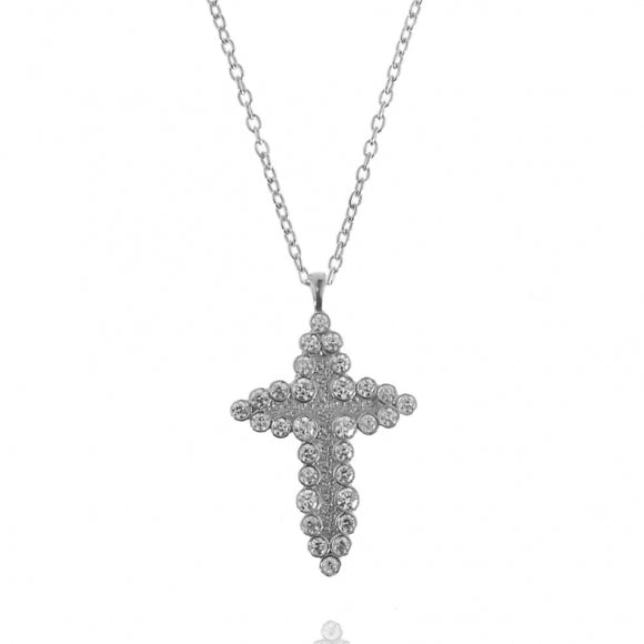 Athena Silver Cross Necklace