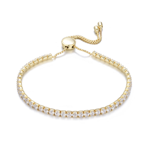 Gold Adjustable Tennis Bracelet