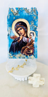 Panayia - Mother Mary and Baby Jesus Icon