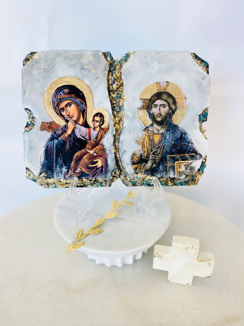 Panayia and Jesus Religious Icon