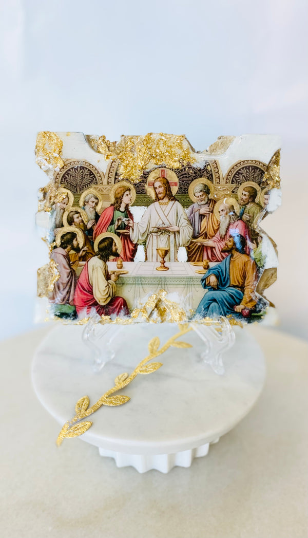 Handmade Resin Last Supper Icon