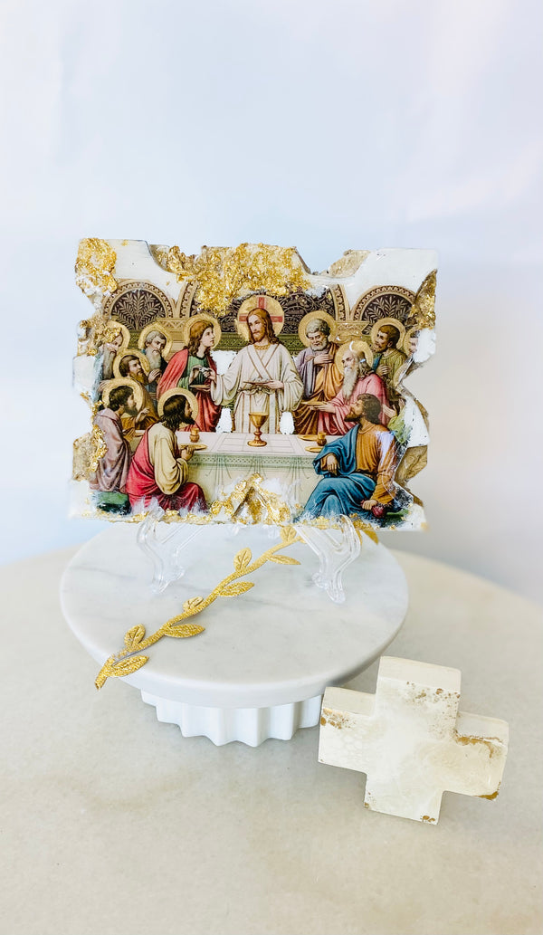 Handmade Resin Last Supper Icon