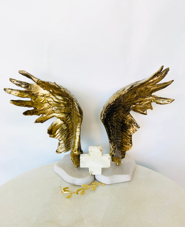 Gold Angel Wings Set