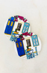 Ceramic Greece Round Coasters