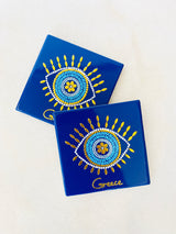 Ceramic Evil Eye Coaster