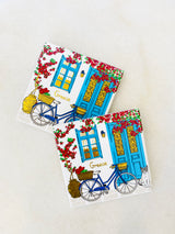 Ceramic Greece Square Coasters