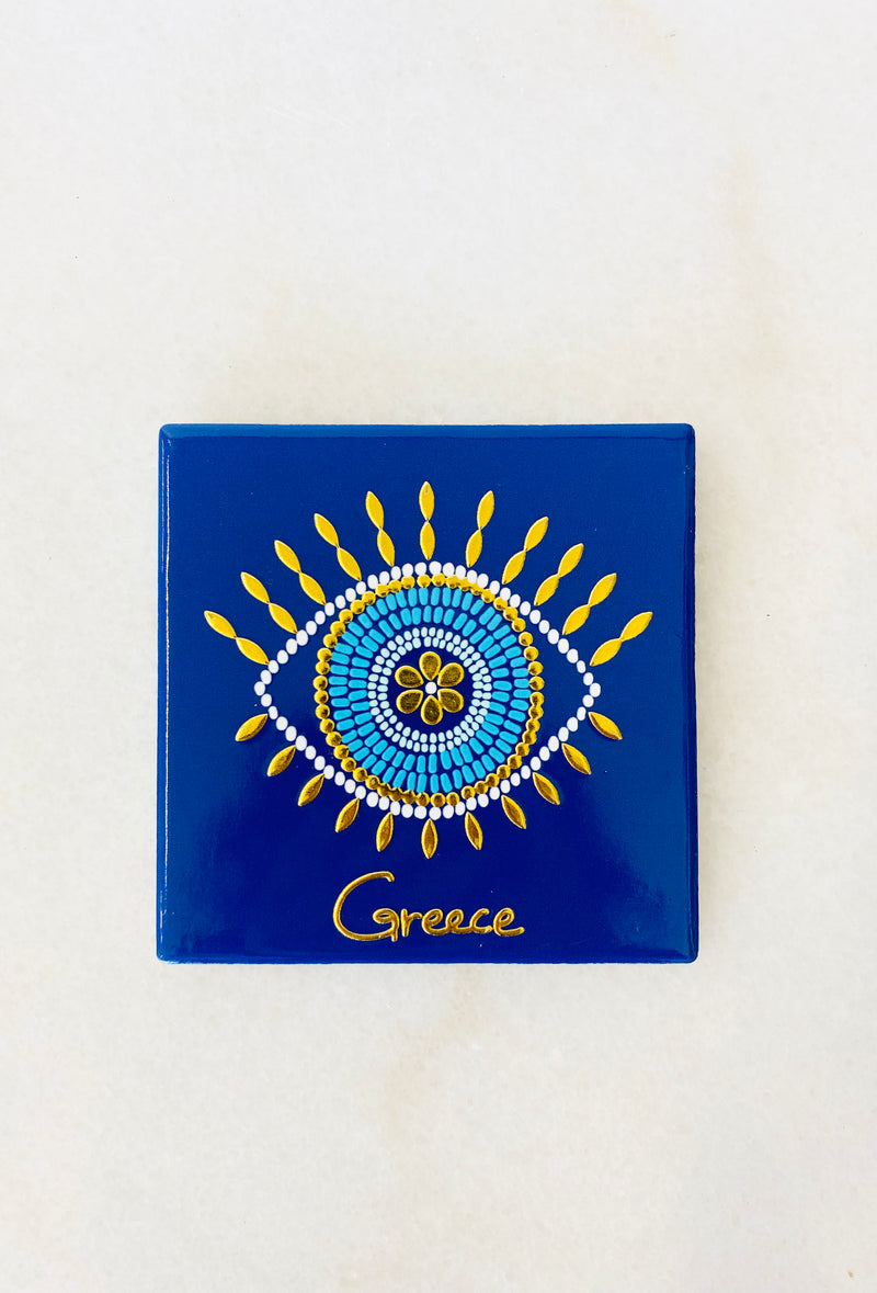 Ceramic Evil Eye Coaster