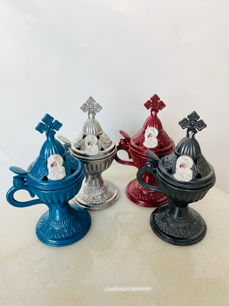 Thimiato, Incense Burner - Teal Blue