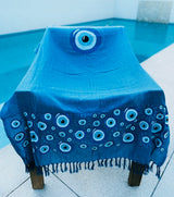 Greek Blue Mati Beach Towel