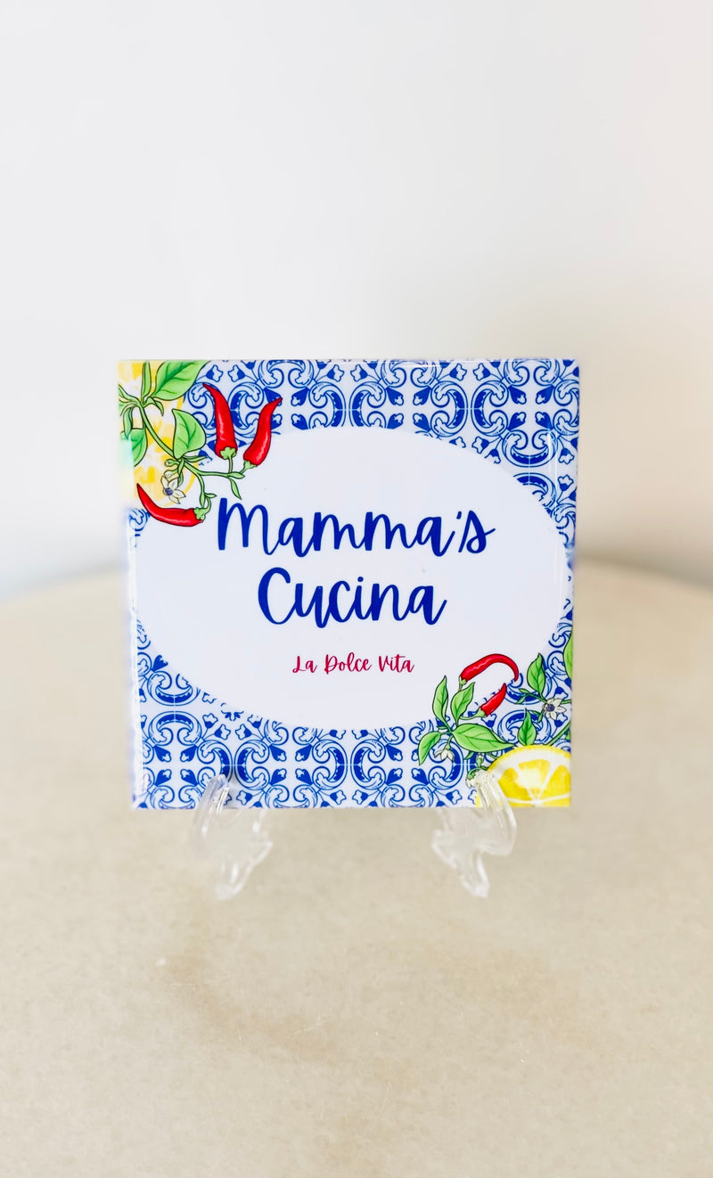 Italian Mamma's Kitchen Lemon Chilli Tile