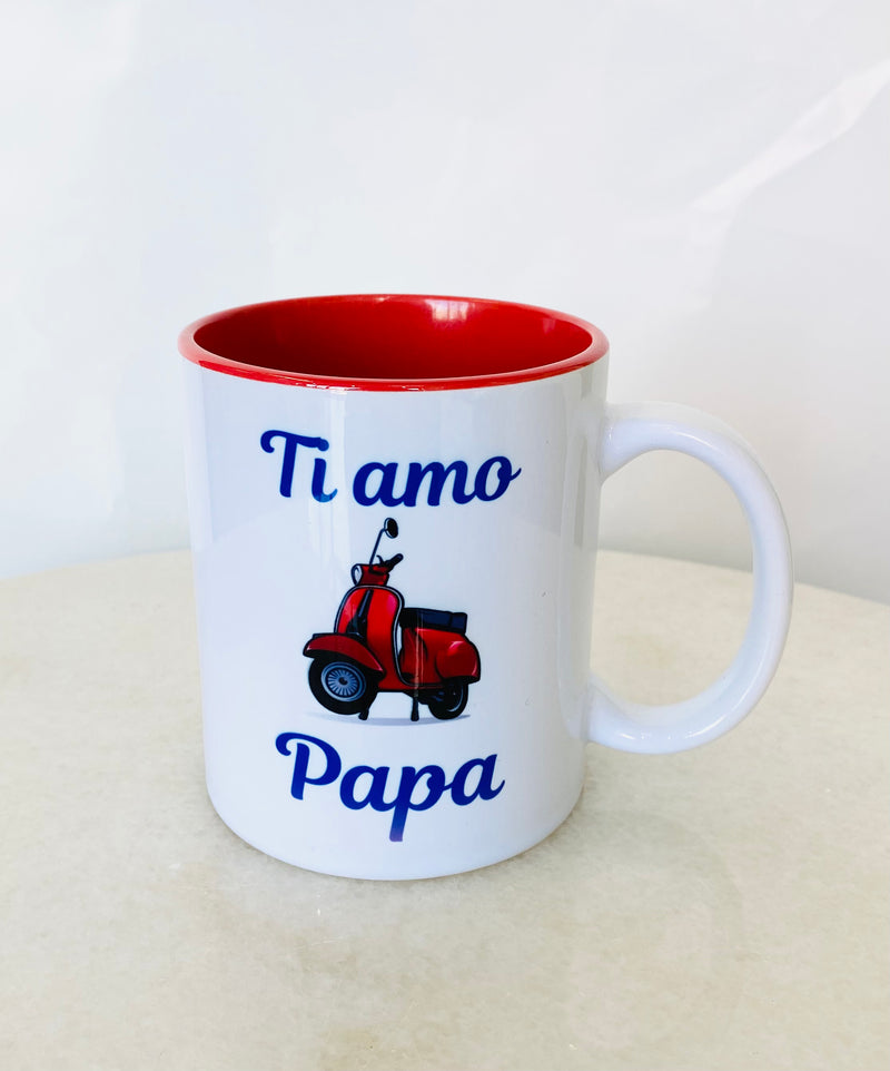 Italian Ti Amo Papa Scooter Mug