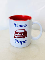 Italian Ti Amo Papa Fiat 500 Mug