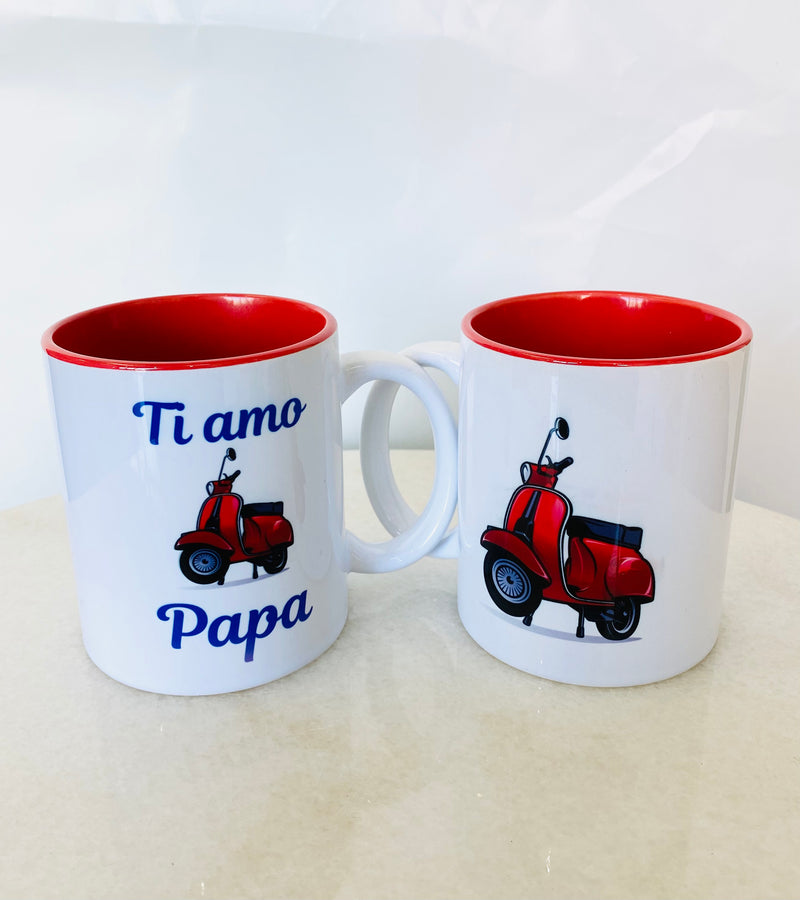 Italian Ti Amo Papa Scooter Mug