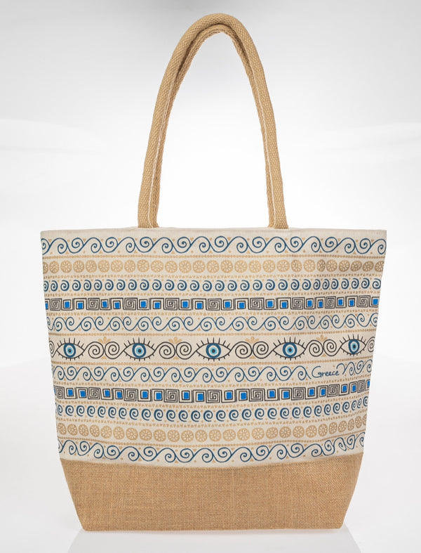 Greece Wave Mati Beach Bag