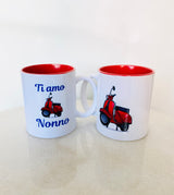 Italian Ti Amo Nonno Scooter Mug