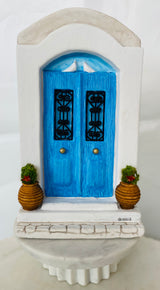 Handmade Greek Blue Door