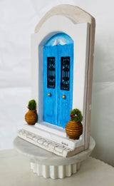 Handmade Greek Blue Door