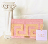 Iosifina Blush Pink Key Clutch