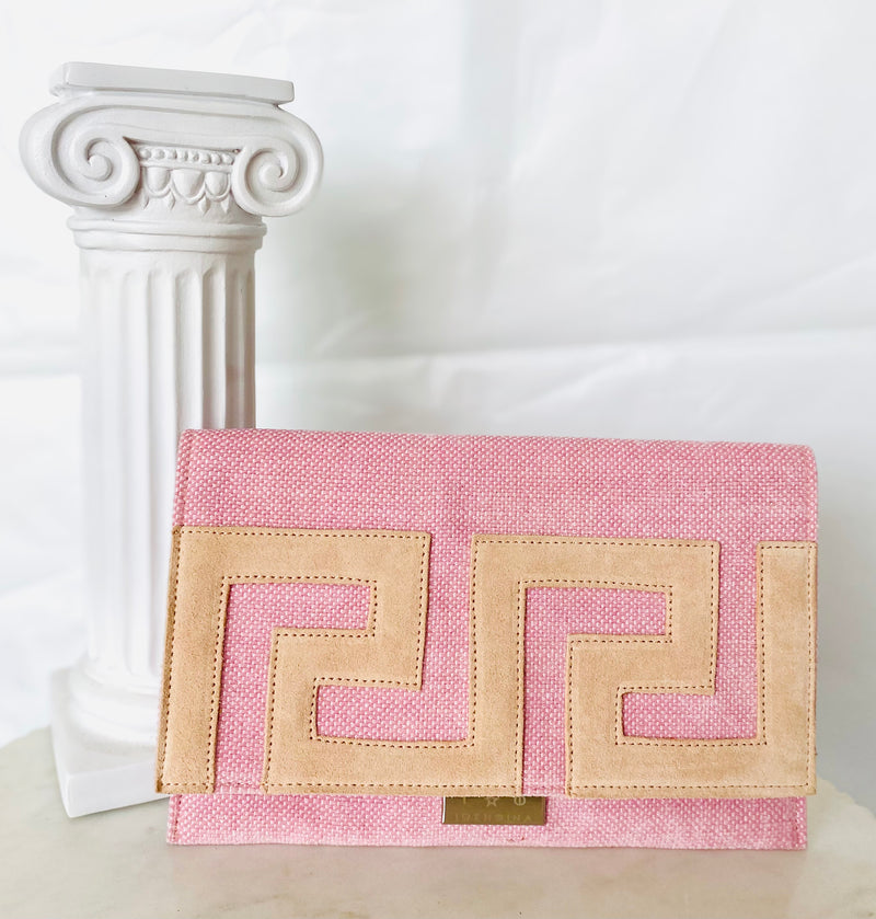 Iosifina Blush Pink Key Clutch