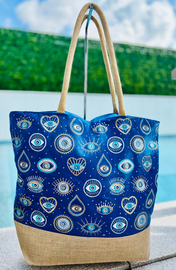 Mati Pattern Beach Bag