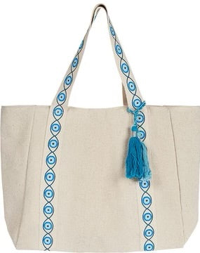 Mati Strap Beach Bag - Cream