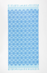 Turquoise Multi Mati Beach Towel