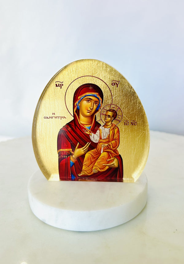 Panagia and Baby Jesus Acrylic Icon