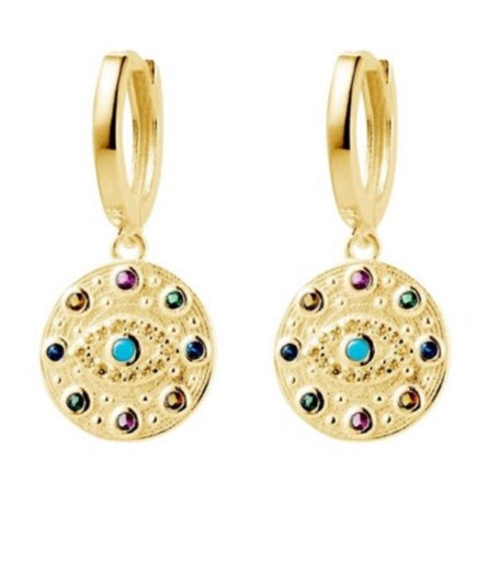 Mati Multi Stone Earrings